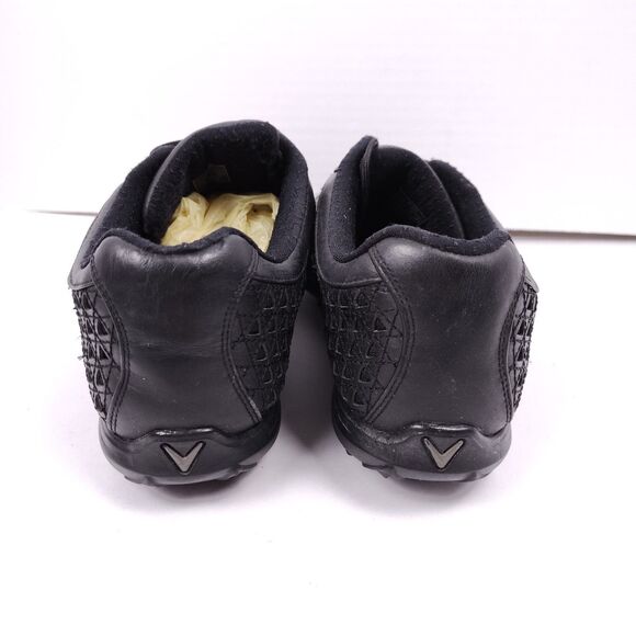 *FLAW* CALLAWAY Farra Women's Leather Golf Spikes Shoes Size 9.5 W473-02 Black - Picture 5 of 11